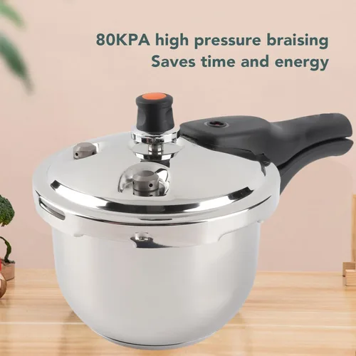 Vista 9 de Mini olla a presión de acero inoxidable eficiente: cocción rápida, retiene nutrientes y válvulas de seguridad
