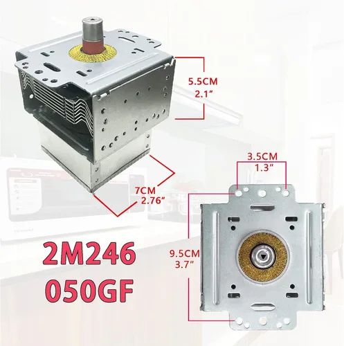 Vista 4 de Magnetron 2M246 050GF - Tubo de magnetrón de microondas compatible con LG 6324W1A001L 6324W1A001B AP6316906