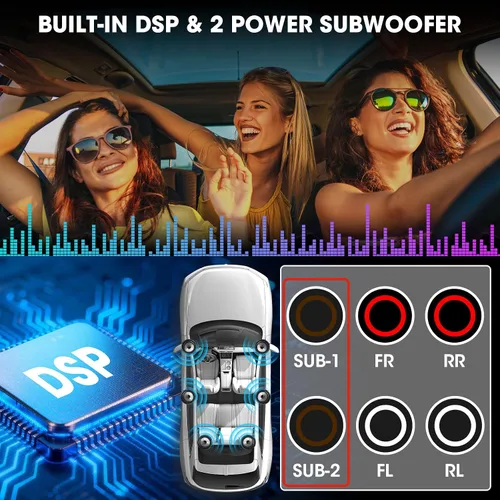 Vista 8 de Receptor estéreo de coche retro Bluetooth: Radio de aspecto clásico europeo