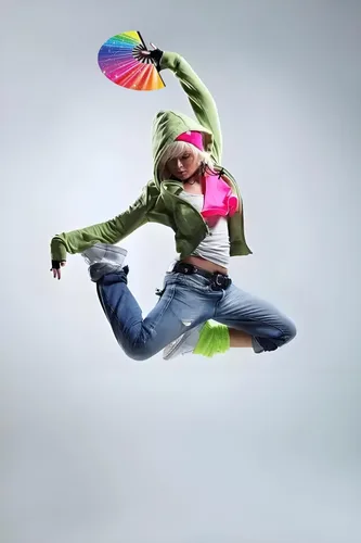 Vista 4 de Ventilador de mano plegable grande de 11 pulgadas, ventilador Clacker para baile de línea, ventilador de baile de línea, ventilador de mano de botas