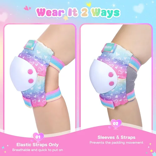 Vista 5 de Patines para niños-XS, conjunto de equipo de protección-S