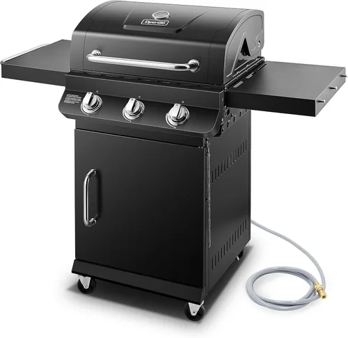 Vista 2 de Dyna-Glo DGP397CNN-D Premier - Parrilla de gas natural de 3 quemadores, color negro