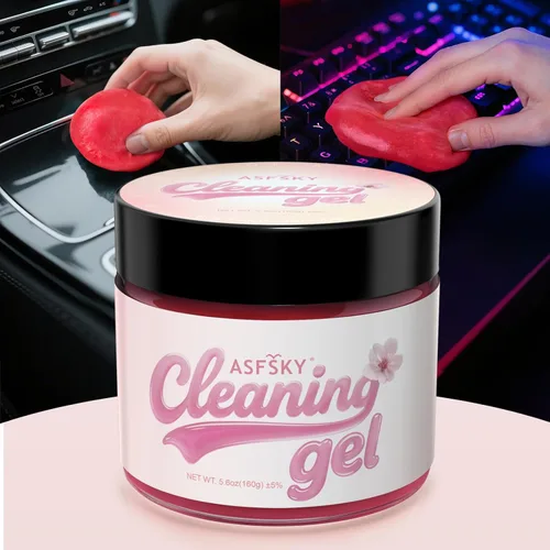 Vista 9 de ASFSKY Gel de limpieza de coche (paquete de 3) Masilla limpiadora universal para interior de automóvil