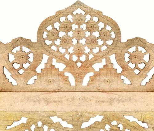 Vista 50 de Divisor de habitación de madera tallado a mano de 4 paneles, divisores de habitación plegables independientes, divisor de habitación, pantalla