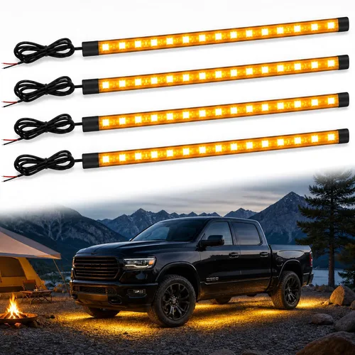 Vista 10 de YM E-Bright Luces azules mejoradas para carrito de golf para automóvil, tira de luces LED para barco marino, cubierta, motocicletas, kayak