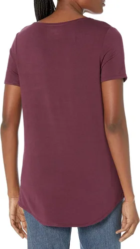 Vista 2 de Tienda Essentials Women's Relaxed-Fit Short-Sleeve V-Neck Tunic (Available in Plus Size), Multipacks