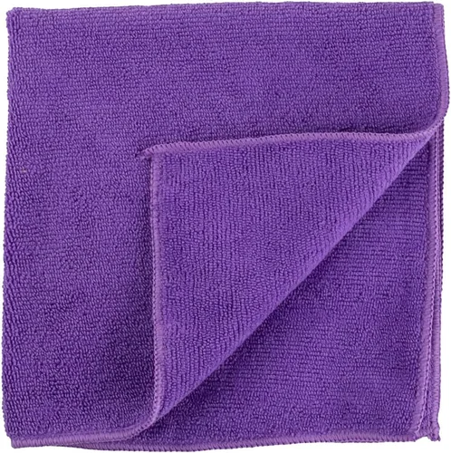 Vista 11 de Restaurantware Clean Tek - Paños de limpieza profesionales de 16 x 16 pulgadas, 10 toallas de microfibra sin pelusas, altamente absorbentes, no Azul