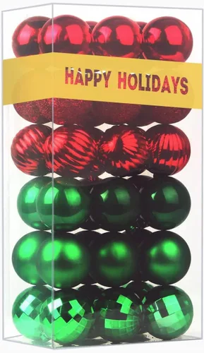Vista 89 de GameXcel - Esferas navideñas grandes y ornamentos colgantes para árbol de Navidad que no se rompen