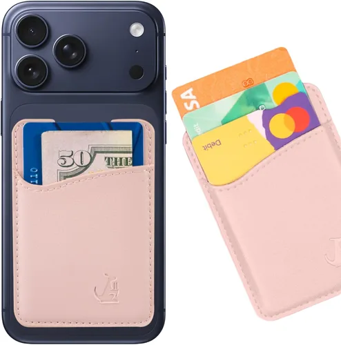 Vista 12 de Wallaroo Premium - Tarjetero adhesivo de cuero para teléfono celular - Para Android e iPhone - Para mujeres y hombres - Resistente con forro