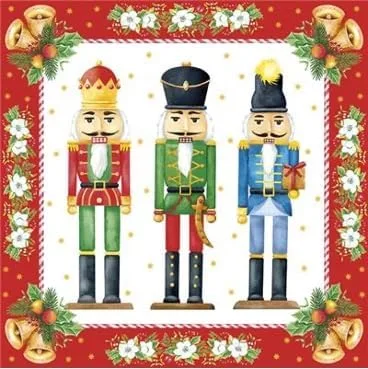 Vista 6 de Servilletas de Navidad, servilletas de papel de Navidad para Decoupage, 40 piezas, tamaño de almuerzo (gatos de Navidad)