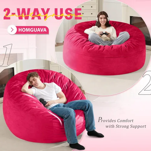 Vista 114 de de 3 pies con relleno de espuma viscoelástica, puf grandes, sofá suave con funda de terciopelo holandés, 36 x 36 x 24 pulgadas (morado)