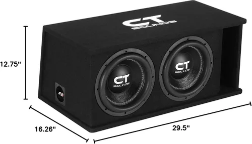 Vista 7 de CT Sounds Caja de Subwoofer para Coche Dual de 10" 2600W Cargada con Puerto Serie Tropo - TROPO-2X10D4