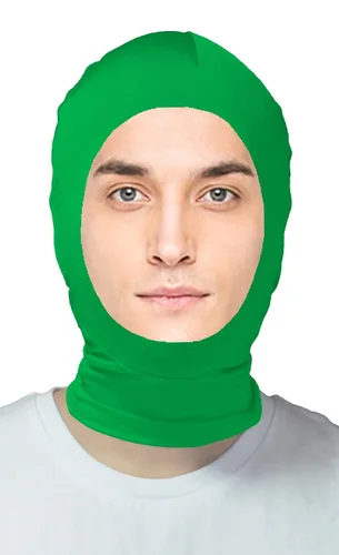 Vista 9 de VSVO Máscara de capucha Zentai de cara abierta