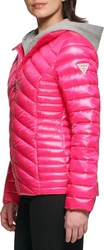 Vista 5 de GUESS Chaqueta ligera plegable para mujer Acolchada, acolchada de transición
