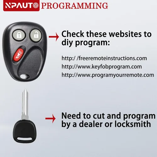 Vista 7 de Llavero de control remoto de entrada sin llave con llaves de encendido compatible con Chevy Avalanche Equinox Silverado SSR Suburban Tahoe