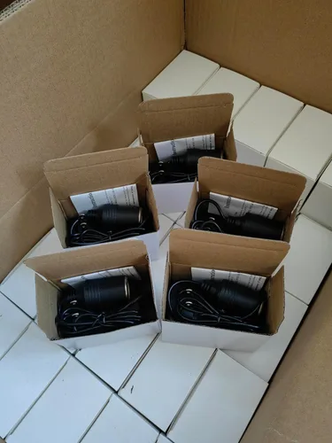 Vista 2 de Convertidor de CA a CC, 2 A 24 W, adaptador de corriente para toma encendedor de cigarrillos de coche 110-240 V a 12 V CA/CC, negro