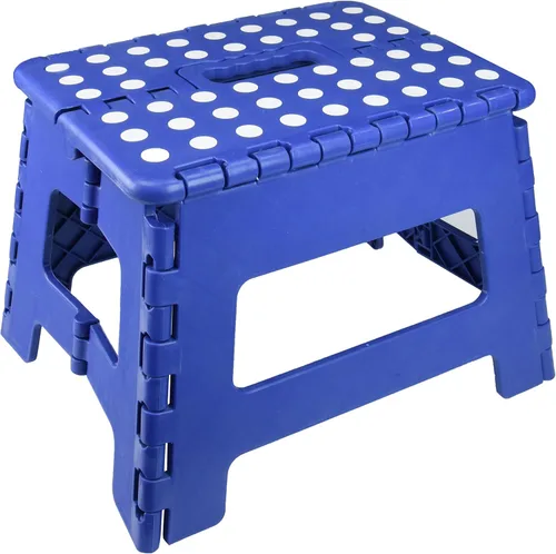 Vista 7 de Essentials 21048 Taburete plegable de 15 pulgadas, taburete plegable ancho, taburetes de plástico para adultos, taburete de jardín, taburete alto