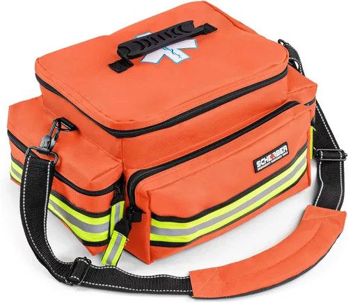Vista 2 de Scherber First Responder Kit de Trauma Profesional Completamente Equipado con Elementos Esenciales EMT/EMS Aprobado por HSA/FSA Bolsa