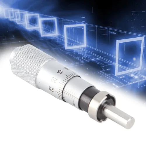 Vista 9 de Cabezal de micrómetro interior de 0.000-0.512 in con cabeza plana y tuerca para ajuste fino de precisión de instrumentos de precisión, herramienta