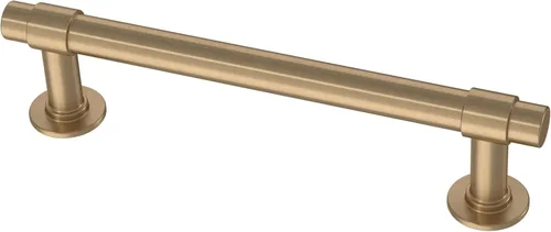 Vista 33 de Franklin Brass Francisco (paquete de 5) manijas de gabinete de 3 pulgadas con orificio central Herrajes de bronce champán para puertas de cocina