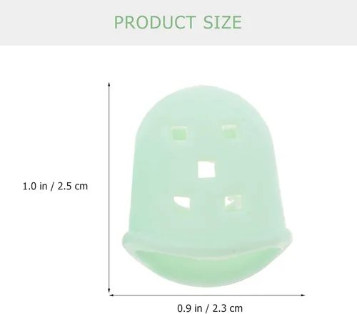 Vista 4 de Kisangel 2 pares de púas de pulgar para guitarra Kalimba, protector de guitarra para principiantes