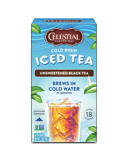 Vista 8 de Celestial Seasonings Té helado Cold Brew, Citrus Sunrise, sin cafeína, 18 bolsas de té (paquete de 6)