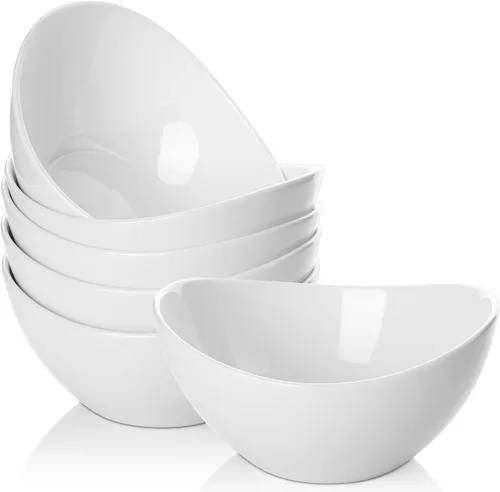 Vista 8 de Samsle Tazones pequeños de porcelana para servir, cuencos de postre de 10 onzas para helados, aperitivos y dulces, aptos para lavavajillas, cuenco