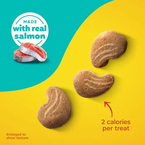 Vista 3 de Meow Mix Irresistibles - Golosinas suaves para gatos hechas con salmón real, bolsa de 3 onzas (paquete de 5)