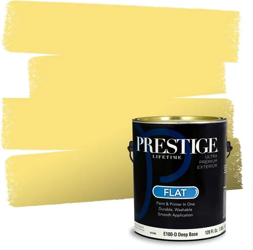 Vista 95 de PRESTIGE Pinturas de pintura exterior e imprimación en uno, 1 galón, plano, combinación comparable de Benjamin Moore* Pila de heno