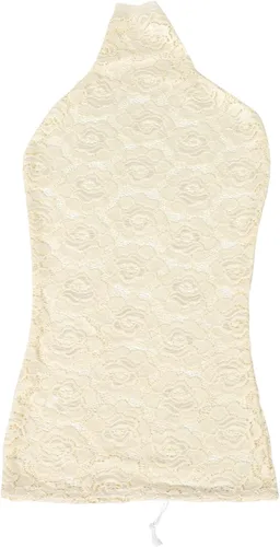 Maniquí femenino cubierta de tela de encaje vestido forma cuerpo cubierta estirable maniquí para tienda minorista exhibición y boutique styling