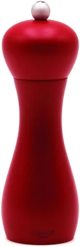 Vista 6 de Bisetti Molino negro mate de la pimienta de la madera de haya del final con la amoladora ajustable del carbono