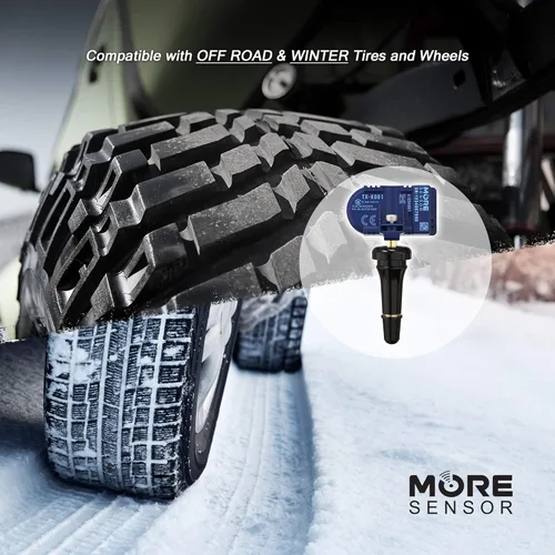 Vista 4 de MORESENSOR Compact PRO Series - Sensor de presión de neumáticos TPMS de 433 MHz Preprogramado para modelos seleccionados de más de 30 marcas