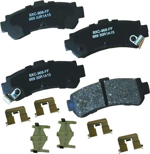 Vista 50 de Pastillas de freno traseras cerámicas Bendix Premium SBC1337 para Cadillac CTS 2014-2008, SRX 2016-2010, Chevrolet Camaro 2015-2010, Saab 9-4X 2011