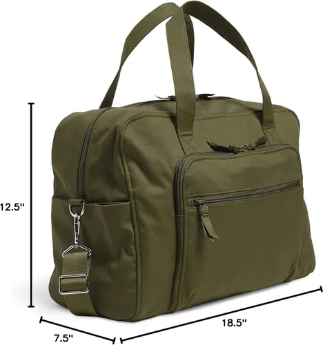 Vista 6 de Vera Bradley - Bolsa de viaje de fin de semana Weekender de algodón para mujer