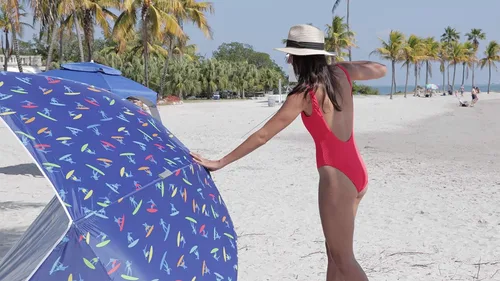 Vista 6 de Rio Beach - Refugio para el sol Speedy Pop-Up Beach Cabaña de 8 x 8 x 6 pies