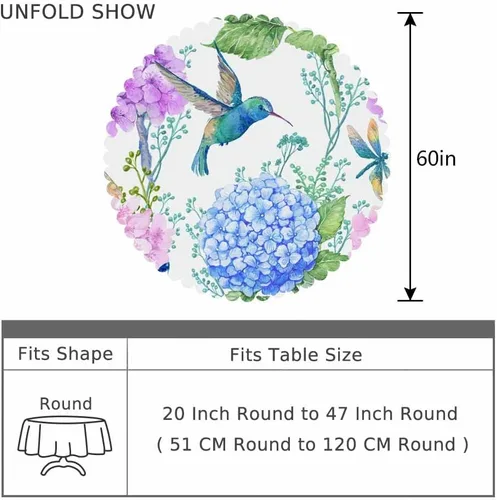 Vista 11 de AOYEGO Mantel redondo de verano con diseño de estrellas y conchas marinas, conchas y estrellas de mar y conchas azules, 60 pulgadas para comedor