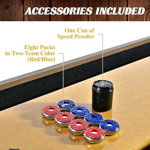 Vista 7 de Barrington Shuffleboard Multiple Styles Urban Shuffleboard Game Table Collection, Durable Designs with Puck Set Accessories, Perfect for Family Game
