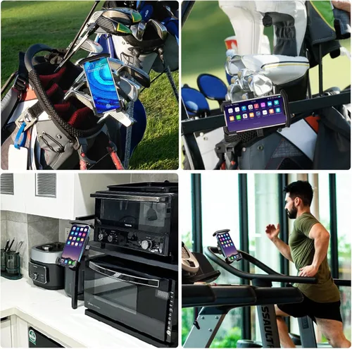 Vista 7 de Roykaw Soporte Magnético para Teléfono de Carrito de Golf Compatible con EZGO/Club Car/Yamaha, Compatible con iPhone/Galaxy/Google Pixel, Imán