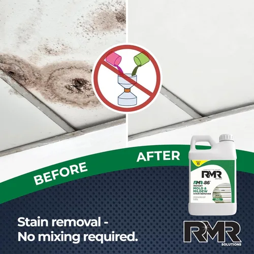Vista 6 de RMR-86 - Removedor instantáneo de manchas de moho y hongos en aerosol - Fórmula sin refregar, 30 onzas líquidas