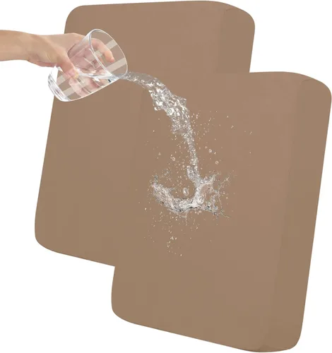 Vista 58 de Easy-Going Fundas de cojín 100% impermeables de 3 piezas para sofá seccional, izquierdo/derecho en forma de L, funda antideslizante para sofá, 2