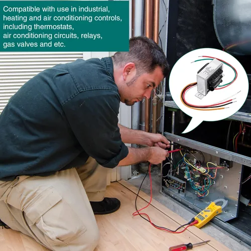 Vista 6 de 1 Paquete Transformador de Control 24V 40VA, Primario 120, 208, 240V Secundario 24V, Transformador de Horno HVAC Multi Tap