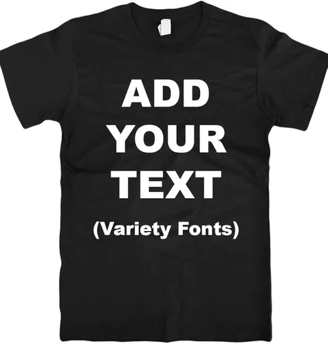 Camisetas personalizadas ultra suaves que añaden tu texto para hombres y mujeres, camiseta de algodón unisex