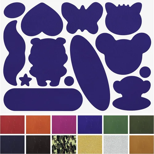 Vista 27 de Azobur Parches de reparación de chaquetas de plumón, impermeables, autoadhesivos, parches de tela de nailon para chaquetas hinchadas