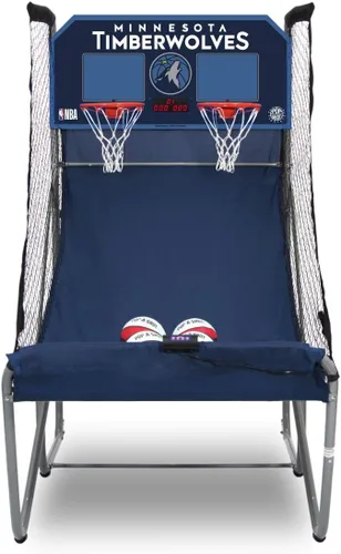 Vista 26 de Pop-A-Shot - Home Dual Shot Arcade Basketball Game with NBA Graphics l Sensor Scoring l 16 Game Modes l 7 Balls l Foldable Storage l for All NBA Fans