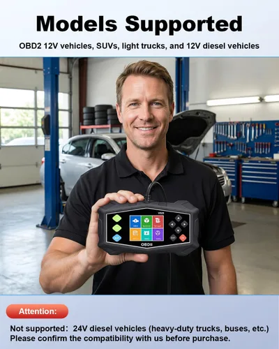 Vista 5 de Herramienta de diagnóstico OBD2, escáner OBD2 profesional ZEXMTE con flujo de datos, modo 6, modo 8 y preparación I/M, lector de código mejorado
