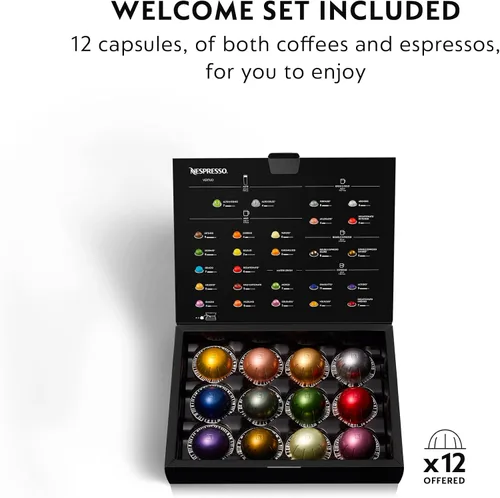 Vista 7 de Nespresso Vertuo - Máquina de café y espresso de De'Longhi con espumador de Negro