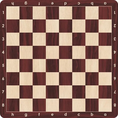 Vista 3 de Tablero de ajedrez enrollable prémium de 20 pulgadas, tamaño de torneo, material de goma suave con impresión de grano de madera realista, lavable