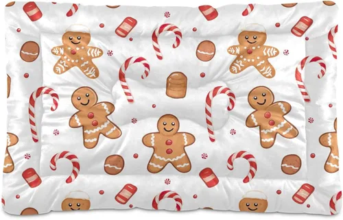 Vista 17 de Almohadilla de cama para mascotas con estampado de vaca 3D, tapete suave para cama de perro con parte inferior antideslizante, almohadilla de jaula