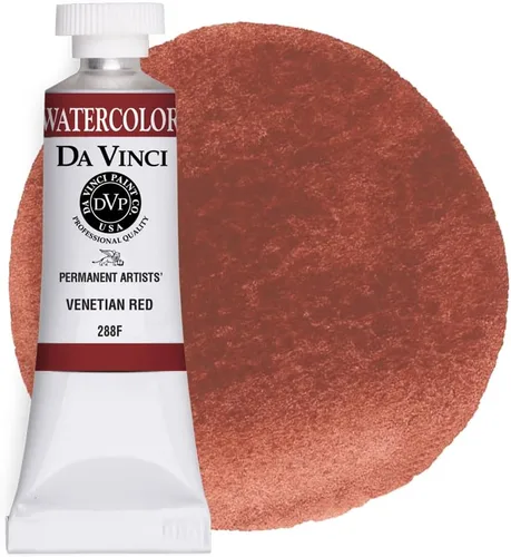 Vista 123 de DA VINCI PAINTS Pintura Acuarela Profesional para Artistas, Siena Quemada, 37mL