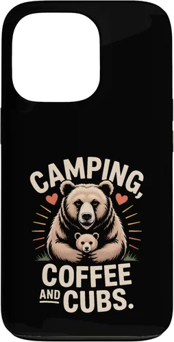Vista 10 de Camping Coffee and Cubs Bear Family Case for iPhone 16